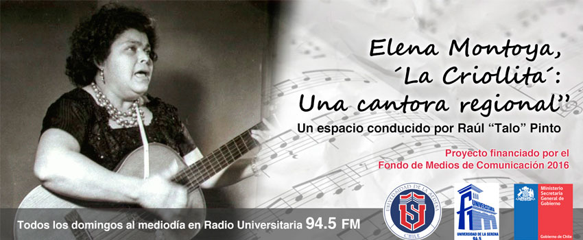 Radio Universitaria FM emitirá primer programa de ciclo dedicado a la folclorista Elena Montoya
